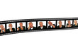 Filmframe with human expressions
