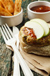 Spicy turkey burger