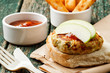 Spicy turkey burger