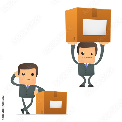 Vector: set of funny cartoon businessman set of funny cartoon businessman