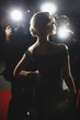 Photo : Celebrity posing for paparazzi on red carpet Celebrity posing for paparazzi on red carpet