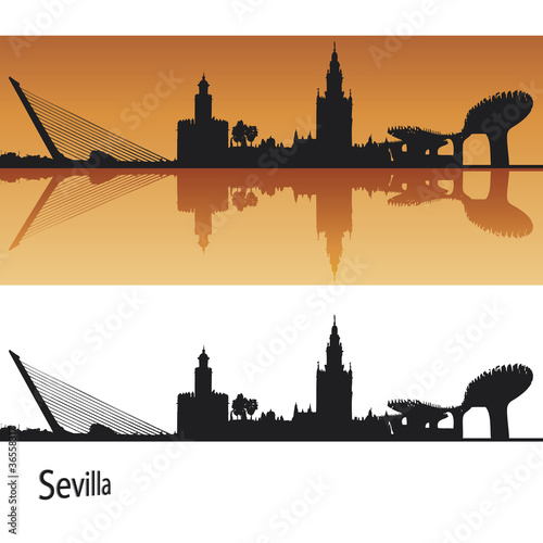 Vector: Seville Skyline Seville Skyline