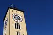 Clock tower in Regensburg, Germany
