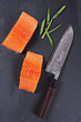 Lachs mit Santoku
