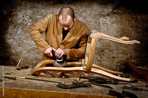Photo: carpenter at work carpenter at work