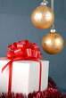 box with red bow