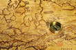 Compass and a map