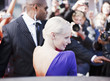 Bodyguard protecting celebrity on red carpet