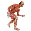 muscle man dj crouched