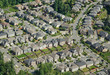 Houses on Hillside - Aerial