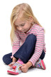 Girl Tying Laces
