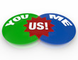You Me Us - Venn Diagram Relationship Love Compatibility