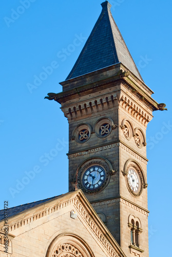 Photo: Clock tower of the old church in Preston, UK Clock tower of the old church in Preston, UK