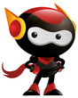 Vector: Robot Ninja Pose Robot Ninja Pose