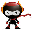 Vector: Robot Ninja Standing Robot Ninja Standing