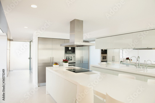 Photo: Stove and counters in modern kitchen Stove and counters in modern kitchen