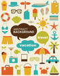 design elements related to travel and vacation.