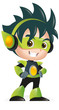 Techno Kid Mascot Standing Techno Kid Mascot Standing