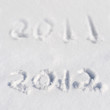 2012 écrit dans la neige 2012 écrit dans la neige