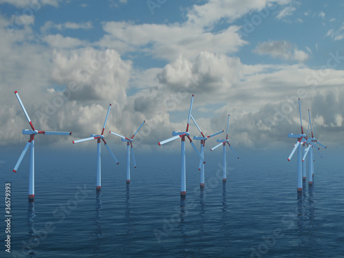 Illustration: Windpark Offshore Windpark Offshore