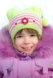 Cute girl winter portrait