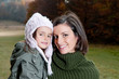 Happy mother and daughter in nature