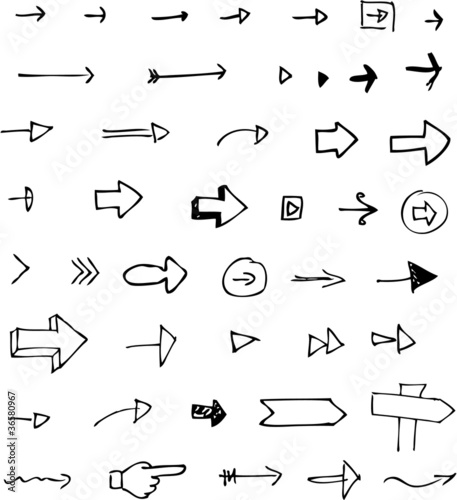 Vector: Arrow Doodles Arrow Doodles