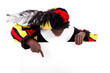 Zwarte piet ( black pete) typical Dutch character