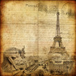 vintage letter - Paris