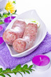 Osterfrühstück mit polnischer weißwurst