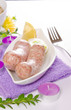 Osterfrühstück mit polnischer weißwurst