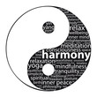 "YIN-YANG" Tag Cloud (zen meditation relaxation peace harmony)