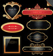 Ornate decorative golden vector frames Ornate decorative golden vector frames