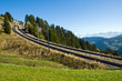 Railroad tracks  in the mountains