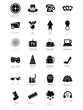 set of 21 black web icons