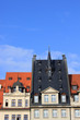 Foto: Giebel mit spitzigem Dach Nordseite Markt Leipzig Giebel mit spitzigem Dach Nordseite Markt Leipzig