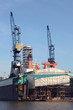 eine Werft in Bremerhafen