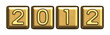New Year's 2012 gold symbol