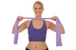Junge Frau mit Teraband