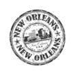 New Orleans grunge rubber stamp