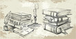 Books stack