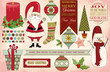 Christmas Clip Art, Banners, Christmas pattern and background