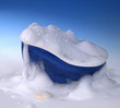 bathtub and foam