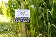 Land Mine Warning Sign