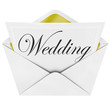 Wedding - Invitation and Open Envelope Party Celebration