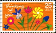 Thinking of you. US Postage.