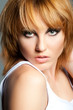 Glamour red-haired woman portrait Glamour red-haired woman portrait