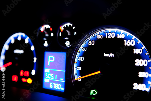 Photo: Car instrument panel Car instrument panel