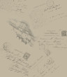 Old paper with elegant callygraphy