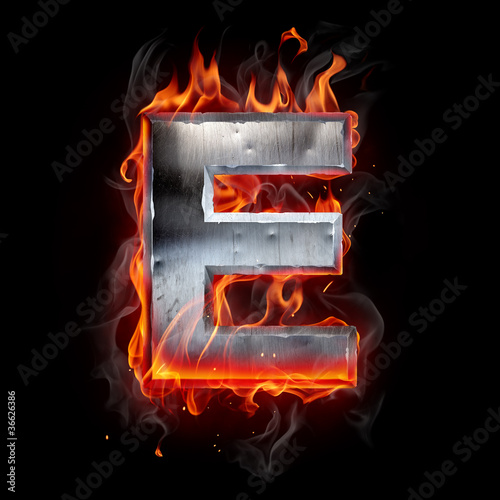 Illustration: Hot metal letter Hot metal letter